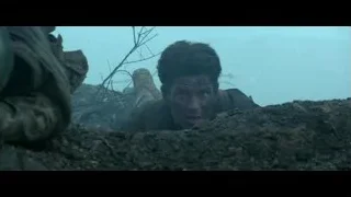soldier in military uniform sitting in cave — Hacksaw Ridge
