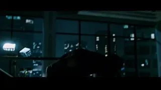 Person on bench looking at city at night — Fight Club