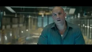 Bald man in industrial indoor space — Furious Seven
