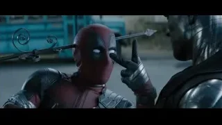 Deadpool and Spider-Man in confrontation — Deadpool 2