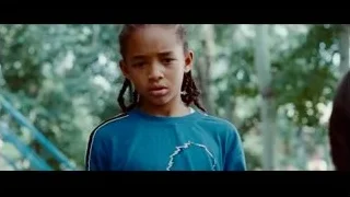 young girl with braided hair outdoors — The Karate Kid