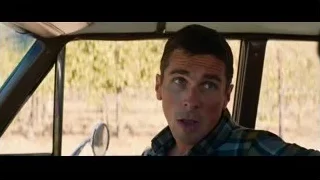 Man's face in car — Ford v Ferrari