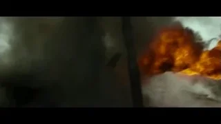 man looking at large smoke cloud — Hacksaw Ridge