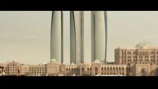three tall skyscrapers in desert — Furious Seven