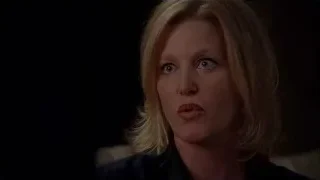 blonde woman's serious face close-up — Breaking Bad