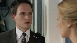 man and woman standing by door — Suits