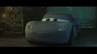 Blue vintage car parked in dilapidated garage — Cars 3