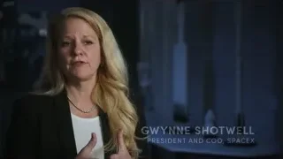 Gwynne Shotwell speaking in interview — Elon Musk: Return to Space