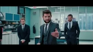 Three men in suits in modern office — The Secret Life of Walter Mitty