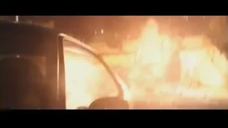 large explosion on road at night — Furious Seven
