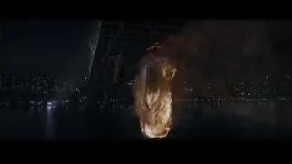 large explosion in city at night — The Amazing Spider Man