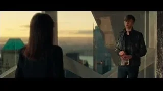 man and woman on balcony city view — The Amazing Spider Man 2