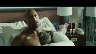 Bald man in hospital bed — Furious Seven