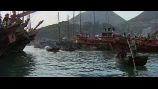 Group of boats on water with mountains — Bruce Lee: Enter The Dragon