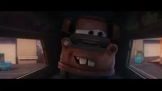 Mater the rusty car smiling in garage — Cars 3