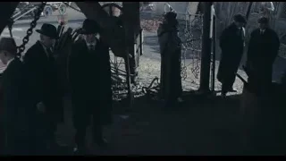 men in suits and hats in factory — Peaky Blinders