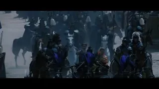 People on horseback in medieval parade — Gladiator