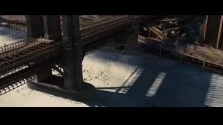 Aerial view of industrial bridge — Batman: The Dark Knight Rises