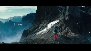 person hiking in snowy mountains — The Secret Life of Walter Mitty
