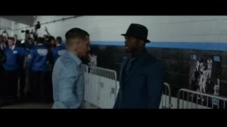 busy street at night with billboard — Southpaw