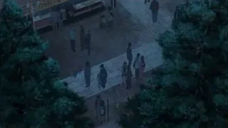 aerial view of busy street with food truck — Your Name