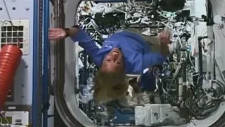 Man hanging upside down in space station — Elon Musk: Return to Space