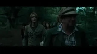 People walking through forest — Harry Potter and the Goblet of Fire