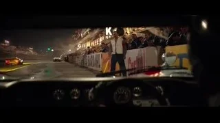 night race track view from car — Ford v Ferrari