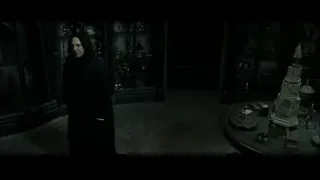 man in black robe in dark room — Harry Potter and the Deathly Hallows 2